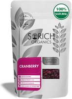 SorichOrganics Naturally Dried Sliced Cranberries - 400 g (Unsulphured, Unsweetened and Naturally Dehydrated Fruits)