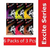 Kamasutra delicious flavour condoms combo pack(6 pack of each 3's)