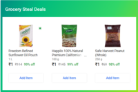 Grocery Steal Deal - 4 Items For Rs.4 In 3 Cities - Delhi , Bangalore , Hyderabad