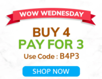 Mamaearth -  WOW Wednesday Offer : Buy 4 Pay For 3   