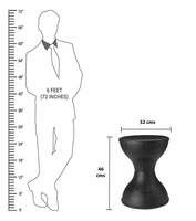 Nilkamal damroo Plastic Stool (STL12) Set of 2 (Black)