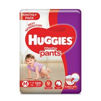 Huggies Wonder Pants, Mega Jumbo Pack Diapers, Medium Size, 120 Count
