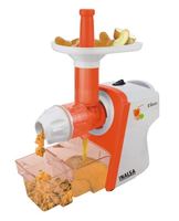 Inalsa Elixir 200-Watt Slow Juicer (White and Orange)