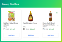 Grocery Steal Deal - 3 Items For Rs.3 In 3 Cities (Delhi,Bangalore,Hyderabad)