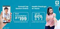 M fine consult Doctors Online 50% off on lab tests,order medicines(Get the appnow)