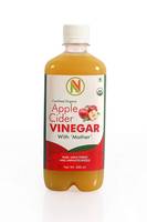 NatureVit Organic Apple Cider Vinegar with Mother, 500ml [Raw, Unfiltered & UnRefined]