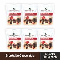 Brookside Flavored Center Chocolate - Pomegranate Pouch, 6 X 100 g