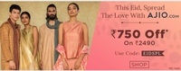 Ajio Eid Special - Rs.750 off on Rs.2490