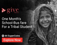 Donate one month's school-bus fare for a tribal student @ 44 Coins