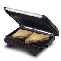 Lifelong LLPM900 900-Watt 2-Slice Panini Grill Sandwich Maker (Panini Maker)  (Black/Grey)