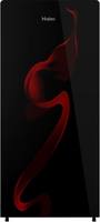 Haier 195 L Direct Cool Single Door 4 Star (2020) Refrigerator (Black Spiral Glass, HRD-1954CSG-E)