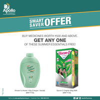 Buy medicine worth Rs.500 from Apollo Pharmacy & get FREE Glucon-D 500g or Shower to Shower 150g