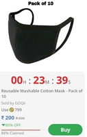 Reusable Cotton Mask (pack of 10)