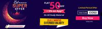EID Offer - Flat 50% off on all Study Material + Extra 5% OFF on APP + 2 Month Extra Validity
