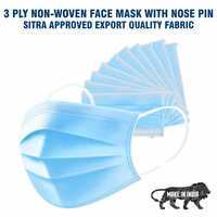 CASE PLUS 3 Ply Non Surgical Disposable Face Mask (Pack of 50)