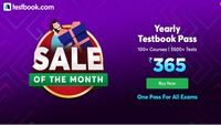 Testbook Sale Of Month - Get Yearly Testbook Pass At Just Rs.365 Only 
