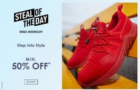 Ajio Steal of The Day : Upto 85% off Min 50% on Footwears