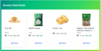 Flipkart Grocery Steal Deals - Items For Rs.1 + Voucher + Bank Offer