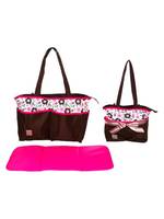 Mee Mee Baby Nursery Diaper Bag (2-Piece Diaper Bag Set, Brown)