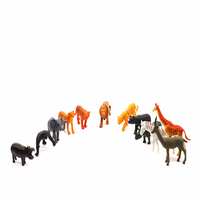 FLAWISH Educational Learning 12Pcs 3D Animal Action Figure Toy Set for Kids Children