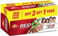 Dabur Red Toothpaste  (Combo Pack 3 + 1 Free, 200 g each)  (600 g, Pack of 3)