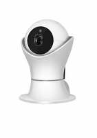 M-Fit Auto Adjustable 1080P Panoramic View IP Security Camera | Two Way Communication | Night Vision Camera | Supports SD Card - (White) (Robot Camera)