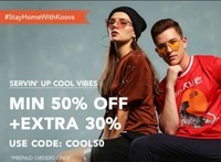Min 50% + Extra 30% Off on men's And Women's Clothing