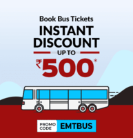 Enjoy Bus Tickets to Different Destinations At A Discount up to Rs. 500