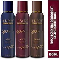 [PANTRY] Fresh Essential Deodrants Upto 72% OFF + 10% OFF COUPON EXTRA