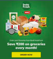 TimesPrime New offers : Save Rs.100 on every InstaFresh Order 