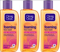 clean & clear face wash pack of 3