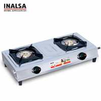 Inalsa Excel Stainless Steel 2 Burner Gas Stove 