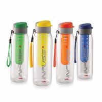 Cello Infuse Plastic Water Bottle Set, 800ml, Set of 4 