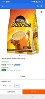 Nescafe Sunrise Instant Coffee 200gm in ₹216 lowest