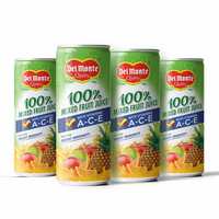Del Monte 100% Mixed Fruit Juice with Vitamins A-C-E That Helps Boost Immunity, 4 x 240 ml
