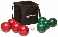 AmazonBasics Bocce Ball Set with Soft Carry Case