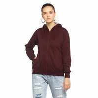 Alan Jones Clothing Full Sleeve Solid Women's Sweatshirt & More Aln Jones Clothing At Upto 75% Off
