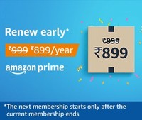User Specific - Renew early and pay only ₹899 for a year of Prime