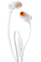 Jbl Tune T110 Wired In Ear Earphone With Built-In Mic (White)