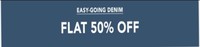 Koovs: Men's Denims Flat 50% off