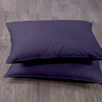 Cloth Fusion Plain 210 TC Cotton Pillow Cover Set of 2 Piece (18" X 27"_Grey )

