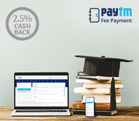 2.5% Cashback on Education Fee Payments at Paytm Via SBI Cards