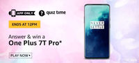 Amazon Quiz Answers for 3 June 2020 - Win One Plus 7T Pro