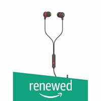 (Renewed) Infinity (JBL) Zip 20 in-Ear Deep Bass Headphones with Mic (Black & Red)