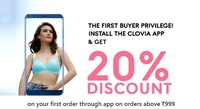 Download Clovia App and Get Extra 20% Off on First Purchase