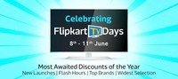 Flipkart TV days 8th -11th June- 10% instant savings up to Rs 1500 on Flipkart on Television and furniture categories exclusively with Citi Credit & Debit Cards