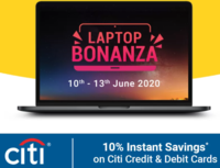 Flipkart Laptop Bonanza 10-13 June 10 % instant discount Citi cards