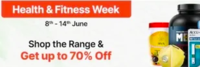 Health & Fitness Week Get Upto 70% off (8th - 14th June) 