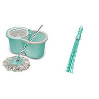 Spotzero By Milton Ace Spin Mop, Aqua green

