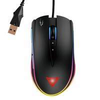GAMDIAS Optical Gaming Mouse with Double RGB Streaming Light, Hera Software Supported, 8 Programmable Keys, Adjustable 1200 up to 7000 DPI, Weight Tunning System (Zeus M1)

